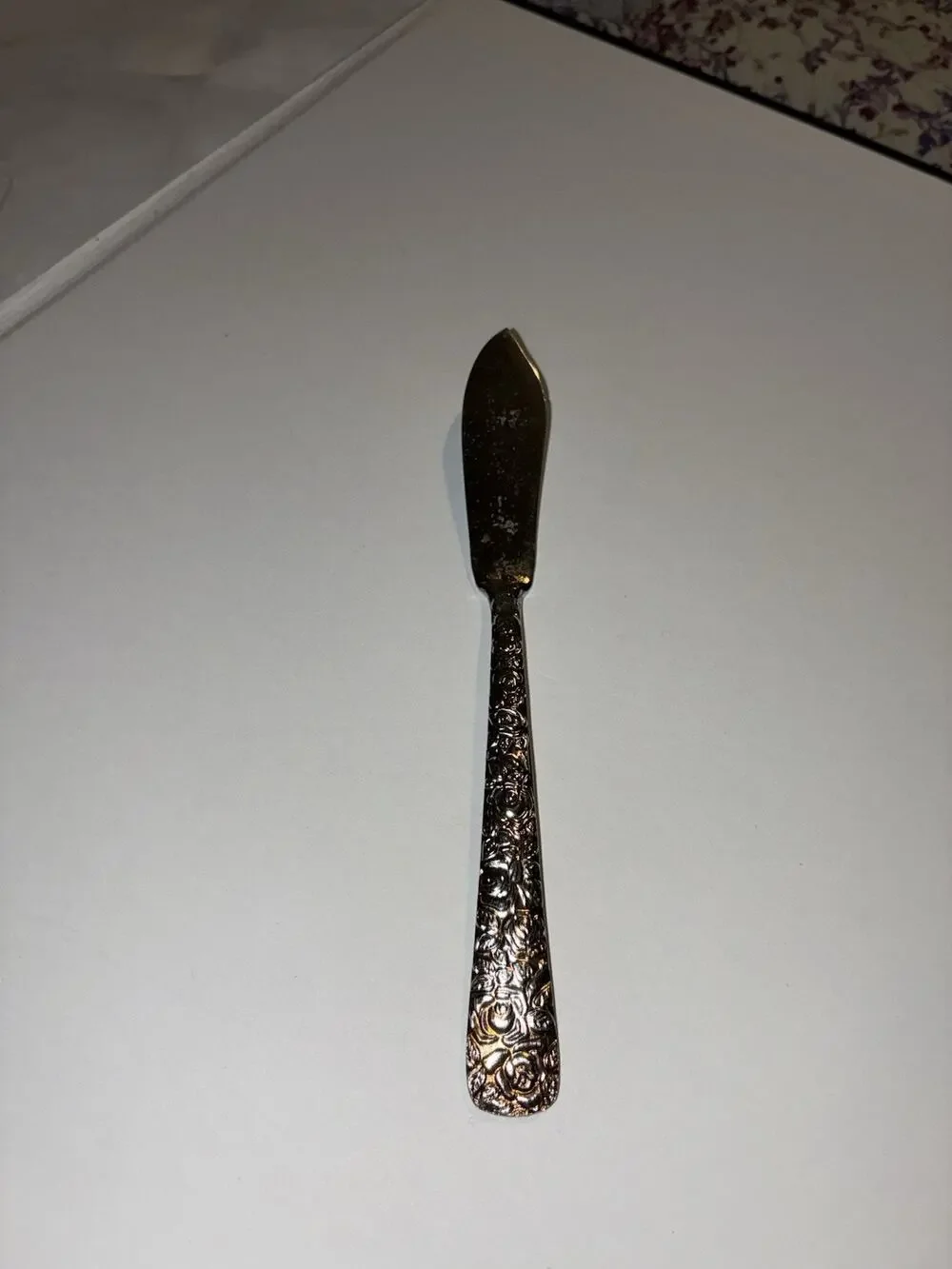 Vintage Cellini Romanesque Flat Butter Spreader